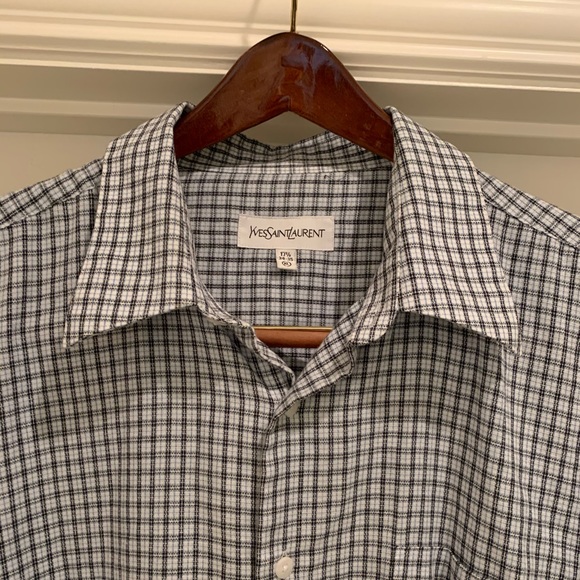 Yves Saint Laurent button down 17.5 34/35 - Picture 2 of 5